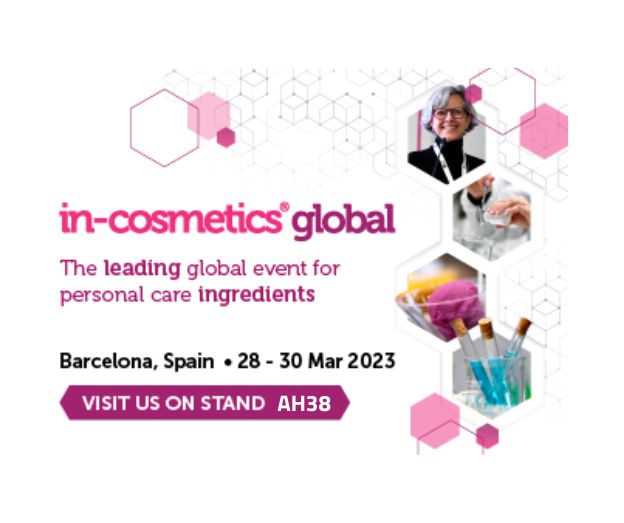In-Cosmetics Global 2023 - Meet us at Stand AH38